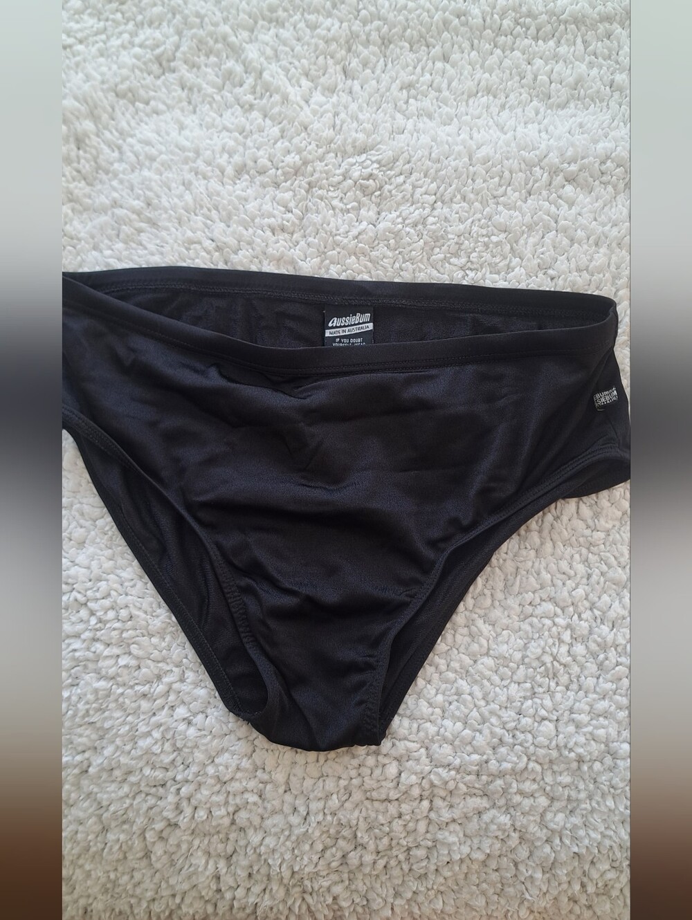 AussieBumbMen's Black Swim Brief